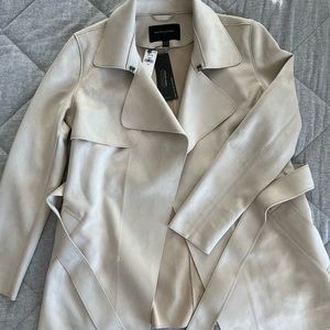 Banana Republic vegan suede wrap jacket